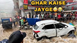 FAS GAYE MCLEODGANJ ME😰 CLOUD BURST amp FLOOD😳badri fitness [upl. by Rudie238]