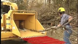 Brush Chipper Operation and Safety – Without Lower Feed Stop Bar [upl. by Yann]