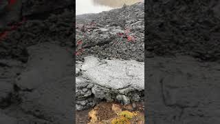 Pahoehoe lava flowing down the Nátthagi Valley Iceland 2021 June [upl. by Bashemath]