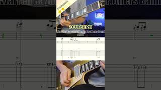 Soulshine Warren HaynesAllman Brothers Band guitar riffTAB lukarguitarist [upl. by Bocyaj]