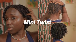 9 Tips for JUICY MINI TWIST on Short 4C Natural Hair [upl. by Trinette]