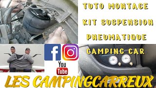 PARTIE 1 TUTO DE MONTAGE DUN KIT SUSPENSION PNEUMATIQUE SUR FOURGON CAMPING CAR [upl. by Walden]