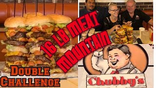 16 LB CHUBBY’S DOUBLED UP BBQ BURGER CHALLENGE  THE WHOLE COW  ROUND 2  AVALANCHE CHALLENGE 20 lb [upl. by Arissa]