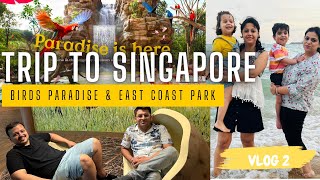 VLOG 2 SINGAPORE TRIP BIRDS PARADISE AND EAST COAST PARK MARINA COVE with Family SINGAPORE tour [upl. by Anneuq]