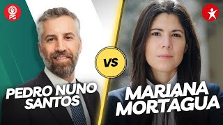 PEDRO NUNO SANTOS PS vs MARIANA MORTÁGUA BE  DEBATES LEGISLATIVAS 2024 [upl. by Redlac]