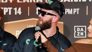 Caleb Plant THREATENS HECKLING FAN at Grand Arrivals amp shuts him up REAL FAST [upl. by Atiral21]