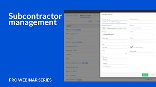 Subcontractor management  Knowify Pro webinar series [upl. by Neik177]