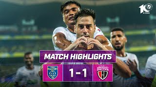 Match Highlights  Kerala Blasters FC 11 NorthEast United FC  MW 4  ISL 202324 [upl. by Saticilef]