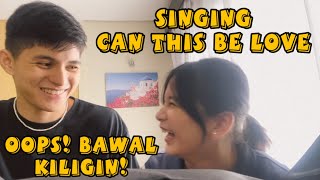 BAWAL TUMAWA WHILE SINGING CAN THIS BE LOVE 🎶💛🤣  TEAM JOLLY [upl. by Alur664]