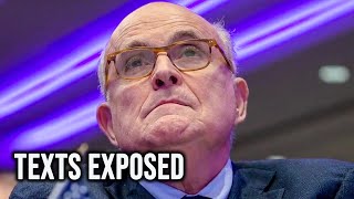 Giuliani RUINED After Incriminating Secret Texts Unveiled In Court [upl. by Aysan773]