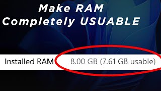 How to Fix All RAM Not Fully Usable in Windows 10 amp 11 Updated Method [upl. by Issim950]