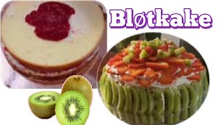 BLØTKAKE OR GLATEAU  NORWEGIAN CREAM CAKE RECIPE [upl. by Hepzi]