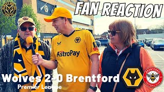 COSTATASTIC 💥 Wolves 20 Brentford Instant Fan Reaction  Premier League [upl. by Kathlene76]