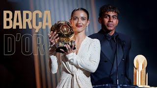 AITANA wins BALLON dOR LAMINE YAMAL wins Kopa Trophy FC Barcelona BEST Womens Team 2024 🏆💙❤️ [upl. by Severin]