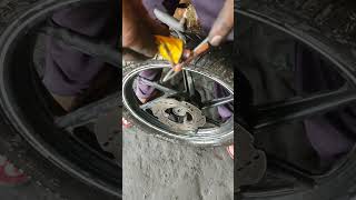 tubeless tyre puncture repair [upl. by Giorgi]