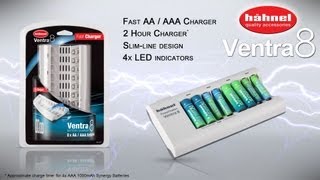 Hähnel Ventra 8 AA  AAA Battery Charger [upl. by Sassan831]