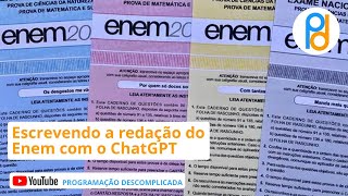 Escrevendo a redação do Enem com o ChatGPT [upl. by Portland]