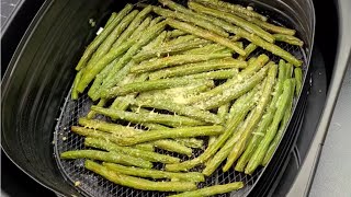 Sperziebonen met Parmezaanse kaas uit de Airfryer [upl. by Atimad]