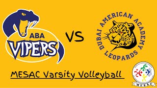 ABA vs DAA MESAC Varsity Volleyball [upl. by Aneroc]