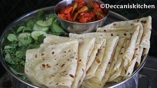 Rumali Roti Recipe By Deccanis Kitchen [upl. by Eirehc]