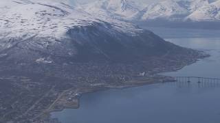 Tromsø Lufthavn Kvaløya radarstasjon på Kjølen  Flying Over Norway [upl. by Faxun]