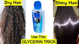 Use Glycerin This way To Turn Dry Frizzy Hair To Soft Smooth Shiny Hair Naturally  Madiha Kiran [upl. by Ethbin]