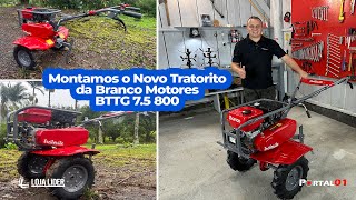 motocultivador tratorito BTTG 75 800 brancomotores Montagem [upl. by Nediarb313]