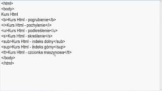 Kurs html 1 Wprowadzenie i pierwsze znaczniki [upl. by Arliene]