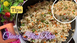 Perfect Restaurant Style Chinese Fried Rice Recipe  Veg Fried Rice  Chinese Platter  Tips Ideas [upl. by Cottle252]