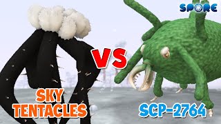 Sky Tentacles vs Scp2764  Trevor Giants vs Creepy Giants S1E9  SPORE [upl. by Enniroc36]