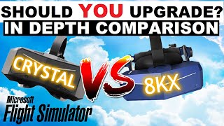 PIMAX CRYSTAL vs PIMAX 8KX  A Worthy UPGRADE Lets DISCUSS Microsoft Flight Simulator [upl. by Meeks658]