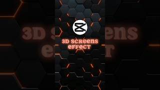 Capcut 3D Screens Effect Tutorial🔥💀 tutorial shorts [upl. by Nnylyak433]