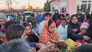 Chhath Puja Celebrations in Canada 2024  Morning Argya [upl. by Eahc791]