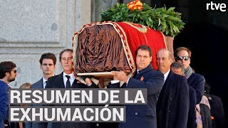 RESUMEN DE LA EXHUMACIÓN DE FRANCO [upl. by Ahsinam]