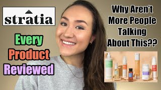 STRATIA Skincare  Every Product Reviewed  Better Than The Ordinary [upl. by Ahsert]