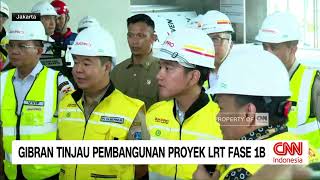 Gibran Tinjau Pembangunan Proyek LRT Fase 1B [upl. by Nediarb]