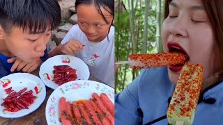 ASMR Eating Spicy Food Challenge 🤤🌶  1 [upl. by Adle]