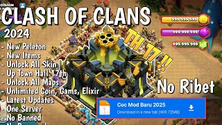 DOWNLOAD CLASH OF CLANS MOD❗❗ TERBARU 2025 UP TH 17 NO PASSWORD NO BANNED  NEW PELETON NEW UPDATE [upl. by Hayouqes]