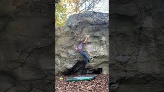 Standard Deviation v6 Rocktown Bouldering bouldering rockclimber climbing nature outdoors new [upl. by Rehpotsirh]