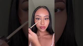 😍 QUICK Fake Face Lift Makeup Tutorial 👏 How To Snatched Face Full Glam shortsmakeup facelift [upl. by Enilada]