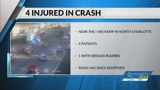 Four injured in I85 NB wreck Medic [upl. by Kihtrak]