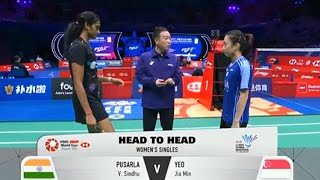 Yeo Jia Min sgp vs Pusarla V Sindhu ind  LINING CHINA MASTERS 2024  R16 [upl. by Nnauol]