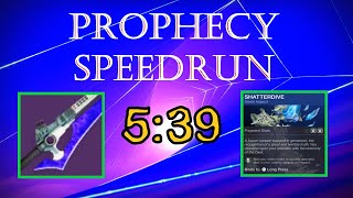 Destiny 2 Prophecy Speedrun old PB 539 [upl. by Vittorio]