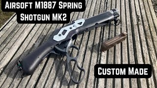 Airsoft M1887 Spring Shotgun MK2  Custom Airsoft [upl. by Meit]