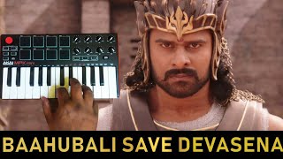 Bahubali Save Devasena Bgm  Cover By Raj Bharath  PrabhasAnushka Shetty SS Rajamouli [upl. by Lesya]