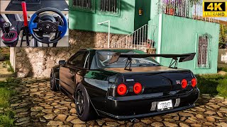 800HP Nissan Skyline GTR R32 VSPEC  Forza Horizon 5  Thrustmaster Steering Wheel Gameplay [upl. by Bubalo]