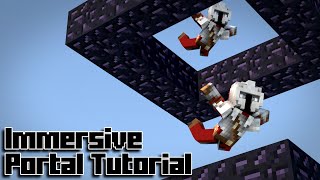 How to Make an Infinite Portal Loop Using Immersive Portals  Minecraft Immersive Portal Tutorial [upl. by Meldon]