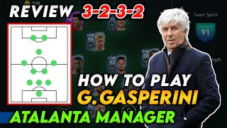 How To Play G Gasperini Atalanta Manager Efootball Pes 2021 Mobile [upl. by Llehcram]