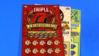 SOOD 1327 THREE DIFFERENT 10 TICKETS FL Lottery Scratchers [upl. by Zeb]