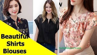 50 Beautiful Shirt and Blouse Designs For Women S17 [upl. by Toblat]